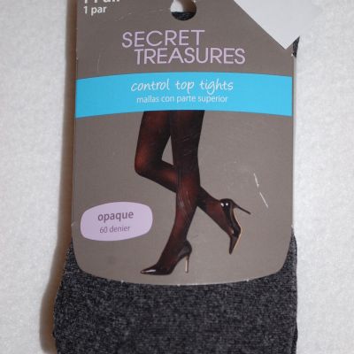 Womens CONTROL TOP TIGHTS Opaque CHARCOAL HEATHER Gray SIZE 1